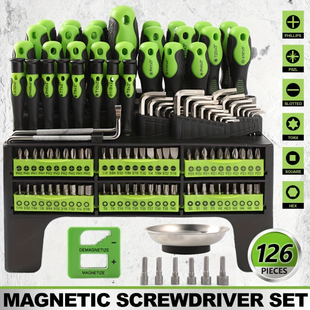 Screwdriver and Bit Organizer Set with 100-, 118- or 126-Piece Color-Coded Rack Configurations — image 10