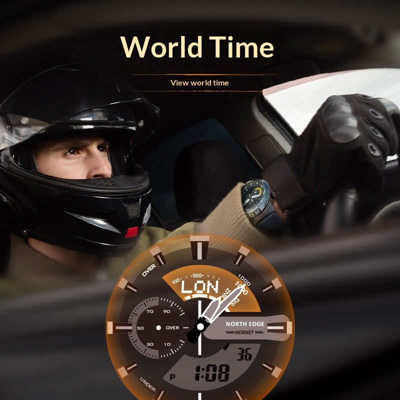 Men's Multifunctional Quartz Watch Movement Sports Wristwatch
