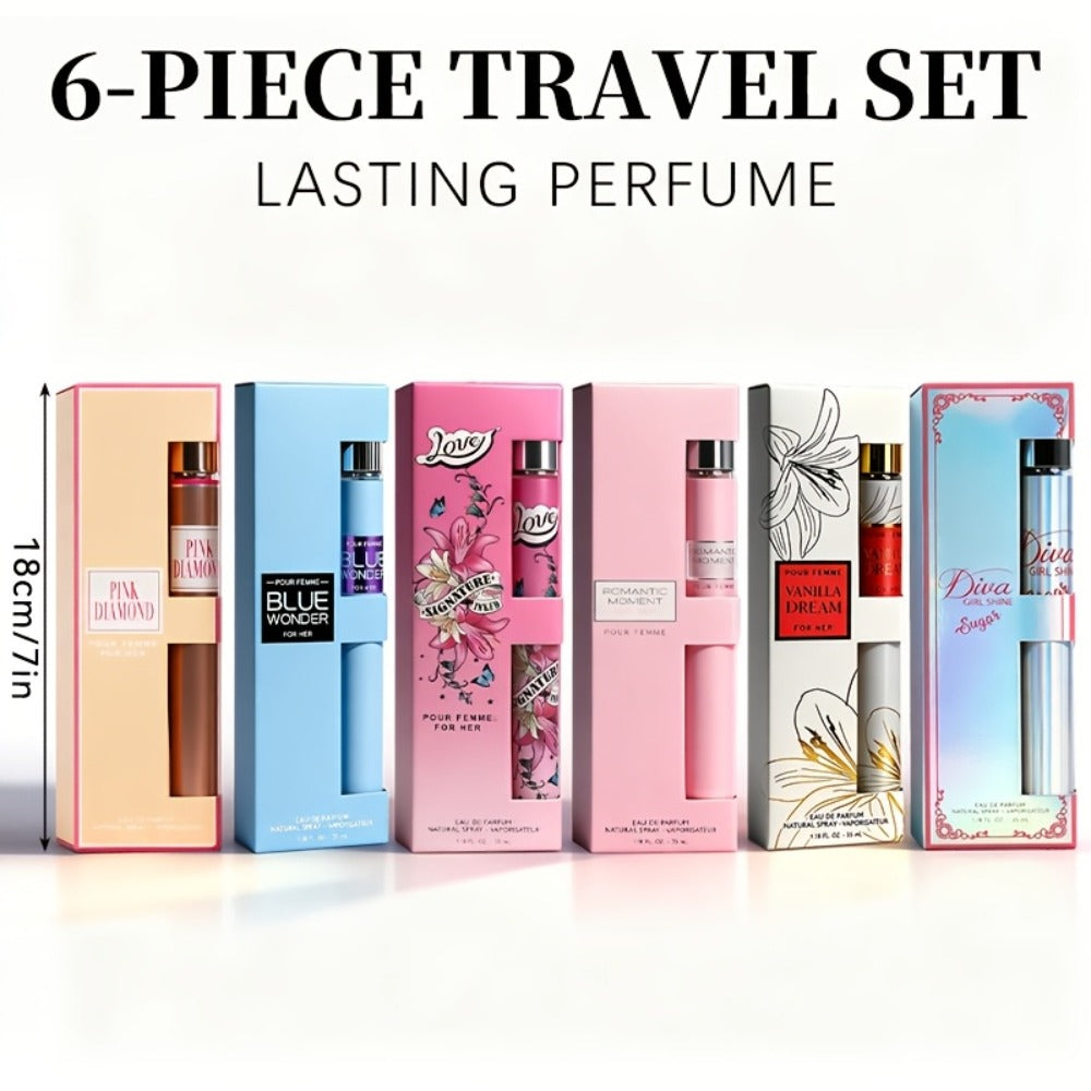 Women's Perfume Gift Set with Six Eau de Parfum Travel Sprays, 1.18 oz Each in Two Assortments — image 9