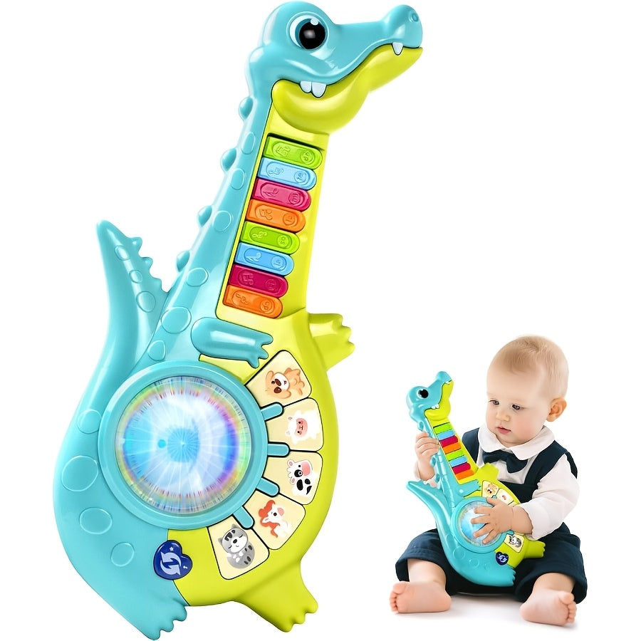 Educational Piano Guitar Toy for Toddlers 1-2 Years, Baby Musical Toy with Animal Sounds & Lights — image 7