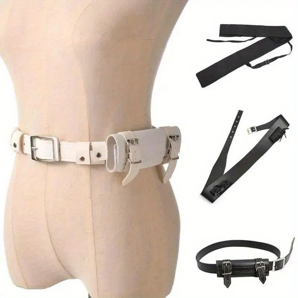 Sword Belt Holster with Dual Buckle Loops in Black or White for Katana-Style Costume Props — image 22