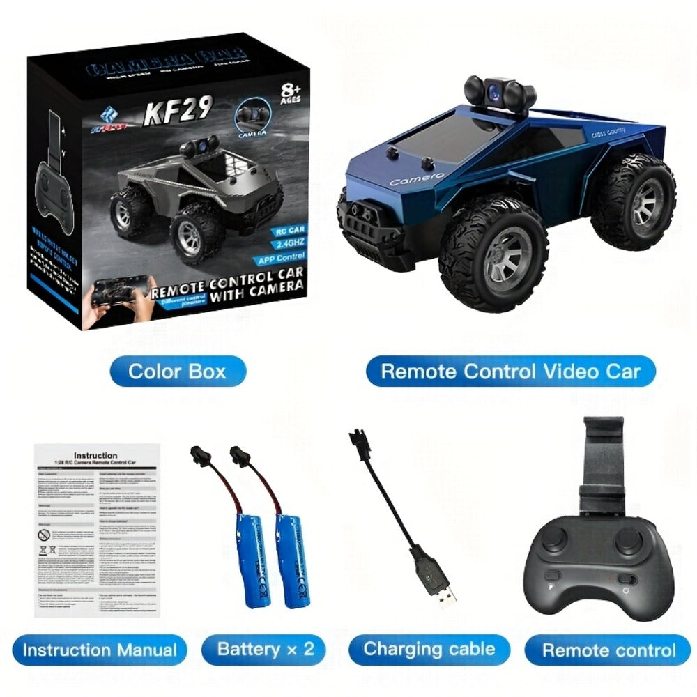 RC Off-Road Pickup Truck 1:28 Scale with 480P HD Camera, 2.4GHz App Control & Virtual Reality Function — image 5