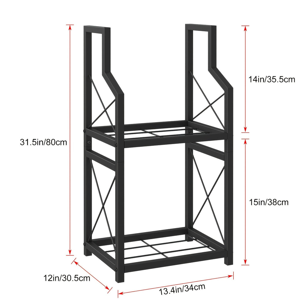 Firewood Rack | Heavy Duty Steel Indoor Outdoor Fireplace Patio Deck — image 5