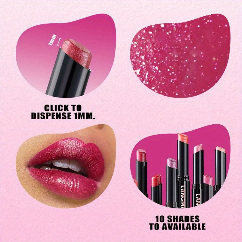 Lipstick Set, LANCMANNI 5-Color Angled-Tip Shine Collection with Two numbered shade-group Options — image 3