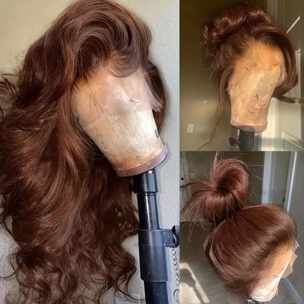 Synthetic Wig Glueless Lace Front Body Wave, in 26- and 34-Inch Options for Parties with Model-Specific Color, Length and Cap