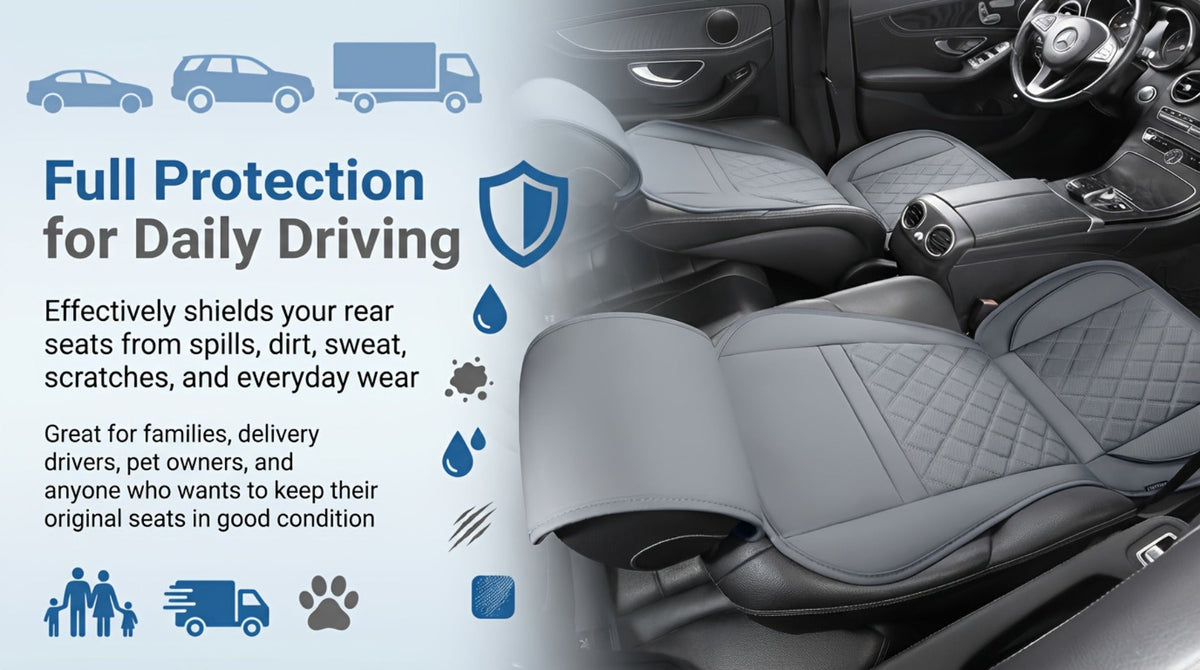 Car Seat Covers Front Pair with Full-Surround High-Back Design and Fifteen Color or Pattern Options — image 35