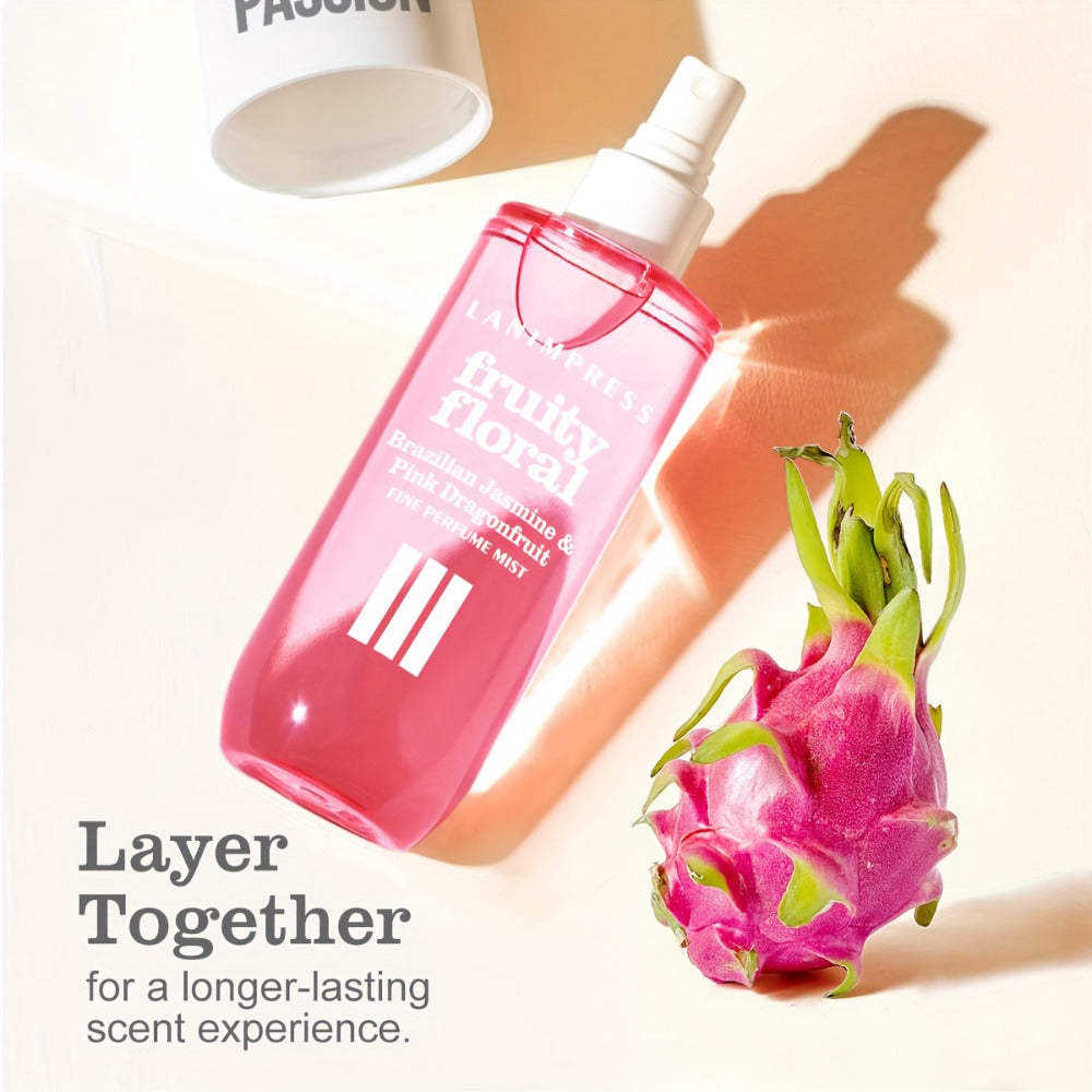 Body Hair Perfume Mist for Women Samba Passion Fruity Floral Fine Mist Spray Long Lasting Light Feminine Fragrance 3.0 fl oz 