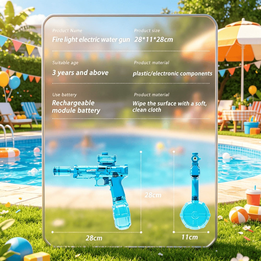 2-Piece Light-Up Automatic Water Spray Toy Set with LED Effects, Sound and Three Color-Pair Options — image 11