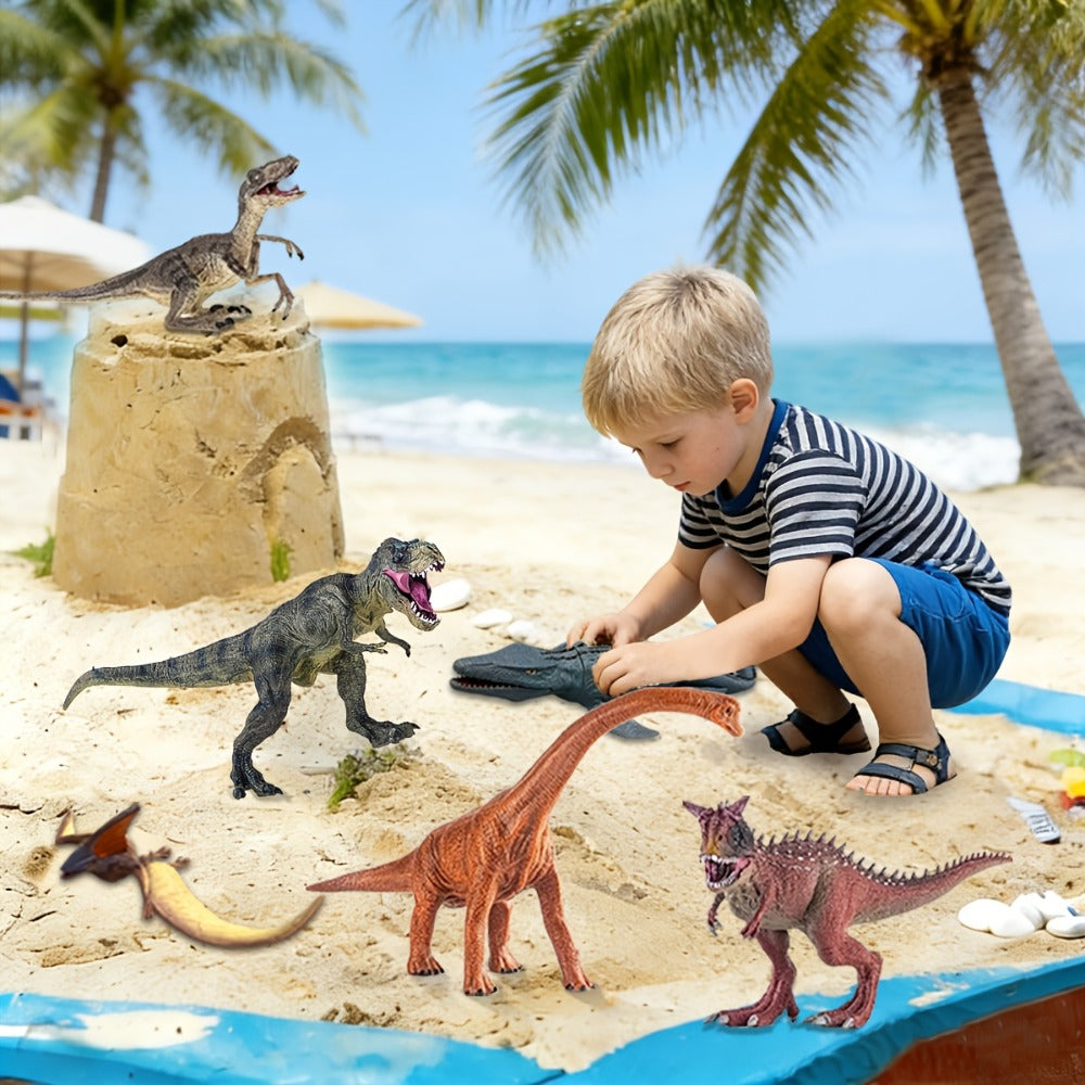 Jumbo Dinosaur Toys Set of 6, Realistic Large Dinosaur Figures for Kids, Dino World Playset for Boys & Girls Ages 3+ — image 