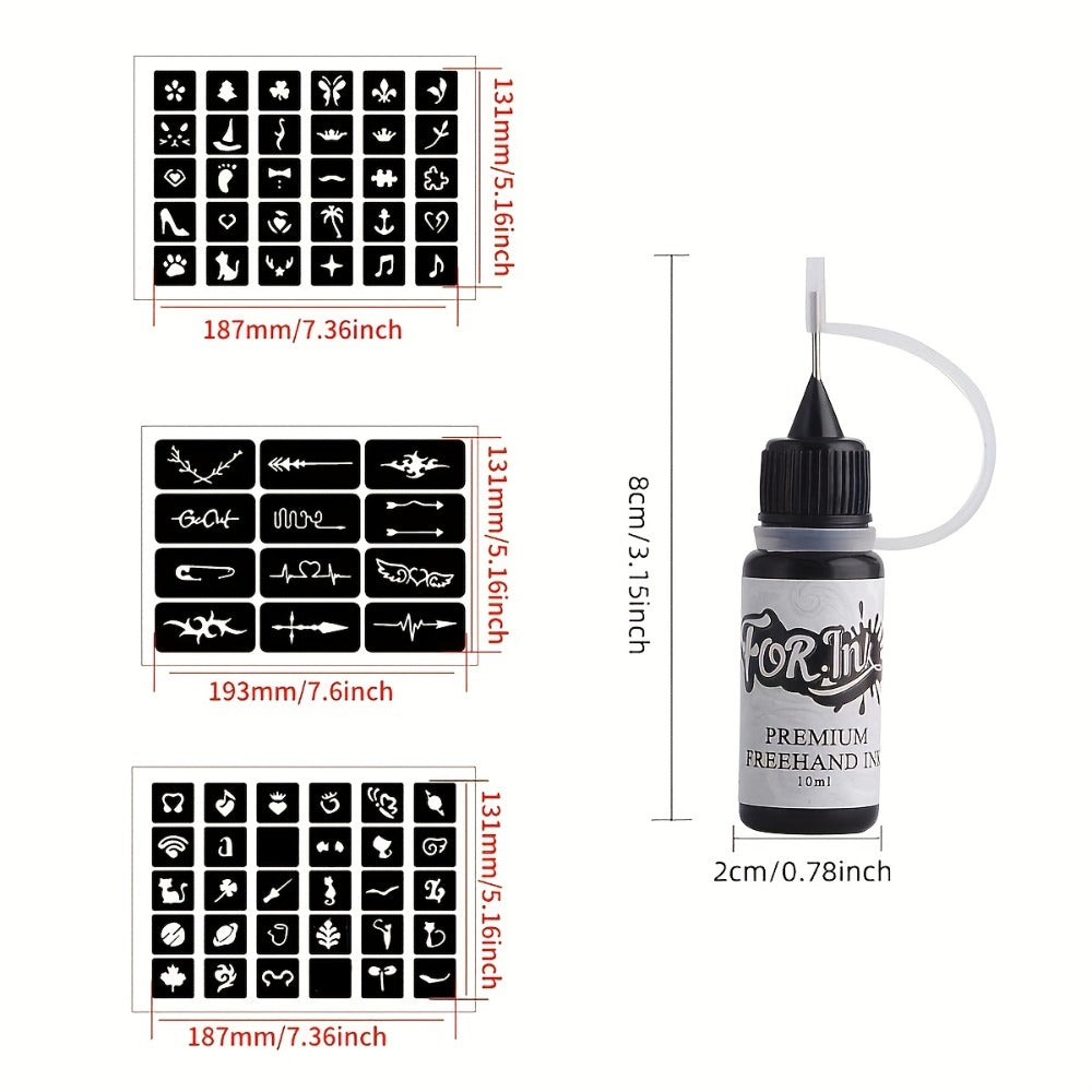 Tattoo Ink 8-Bottle Mixed Color Set with One Kit Configuration and Color Selection with Item-Specific Color, Capacity and Bot