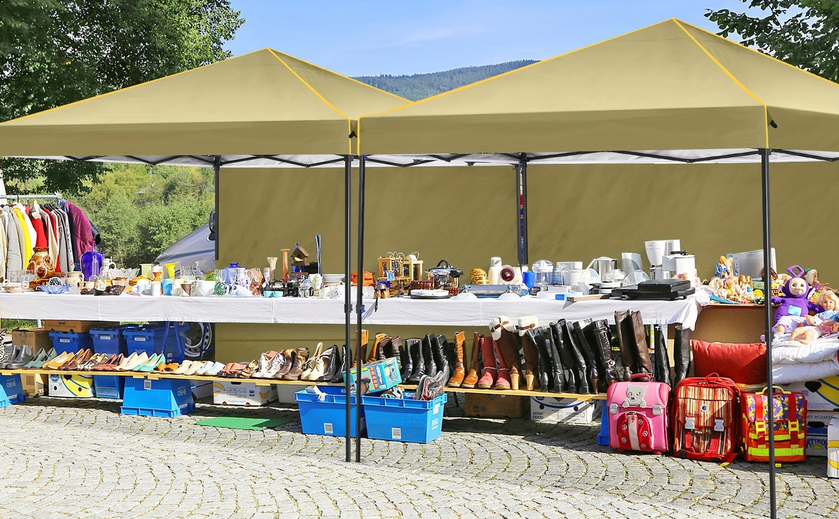 10x10ft Pop-Up Canopy Tent with Four Removable Sidewalls, Mesh Windows and Five Color Options — image 16