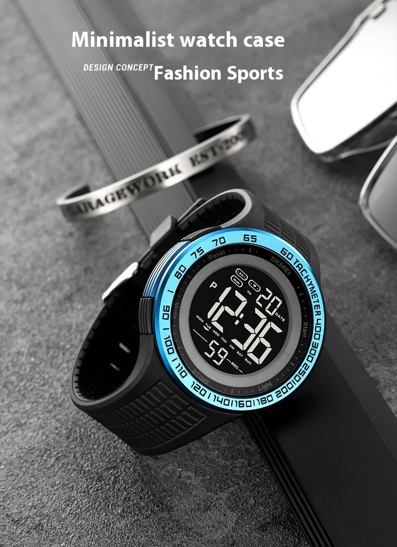 Men's Stylish And Versatile Electronic Watch Luminous Waterproof
