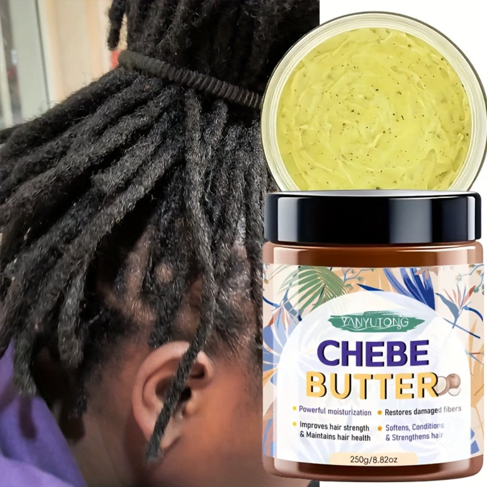 250g Chebe Butter Hair Mask in Clear Jar with African Shea, Castor and Batana Oils Named on Label — image 3