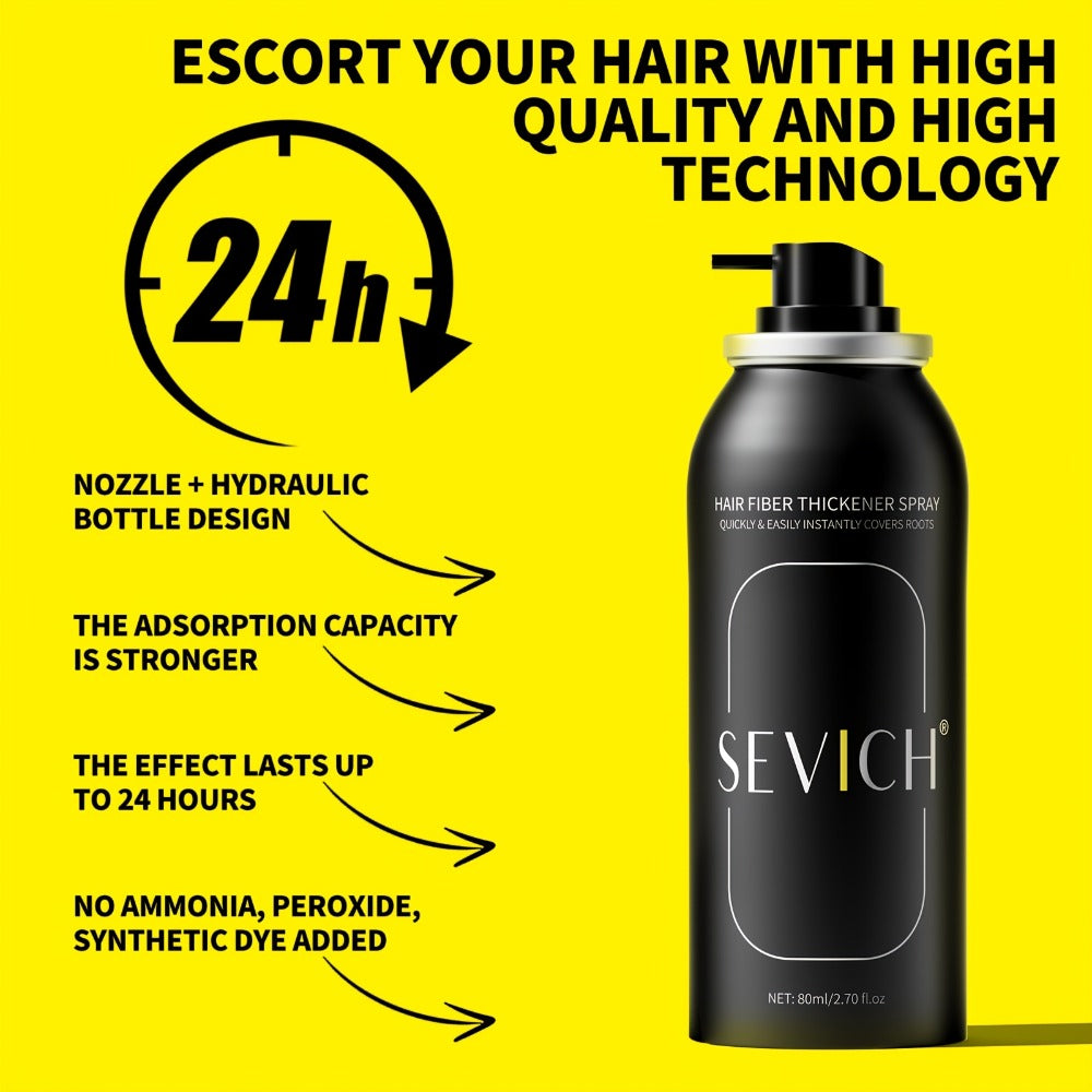 Root Cover Up Spray 80ml Instant Gray Hair Concealer with Plant-Based Fibers, Transfer-Resistant No-Mark Formula — image 7