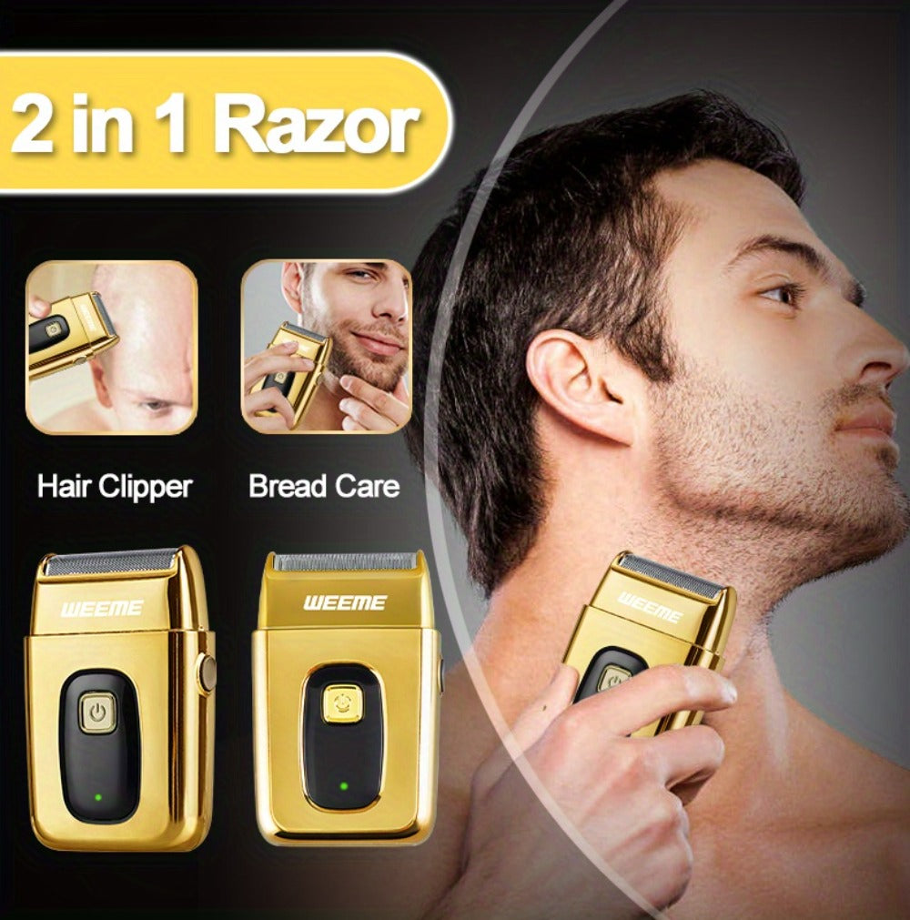 3-in-1 Hair Clipper Grooming Kit for Men – WEEME USB Rechargeable Cordless Beard Trimmer & Body Shaver Set, Home Barber Hair 