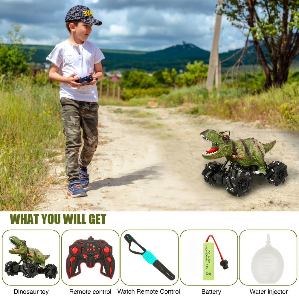Monster Stunt RC Car with LED Lights Sound & Mist Spray – 360° Drift Remote Control Monster Truck, All-Terrain Indoor Outdoor