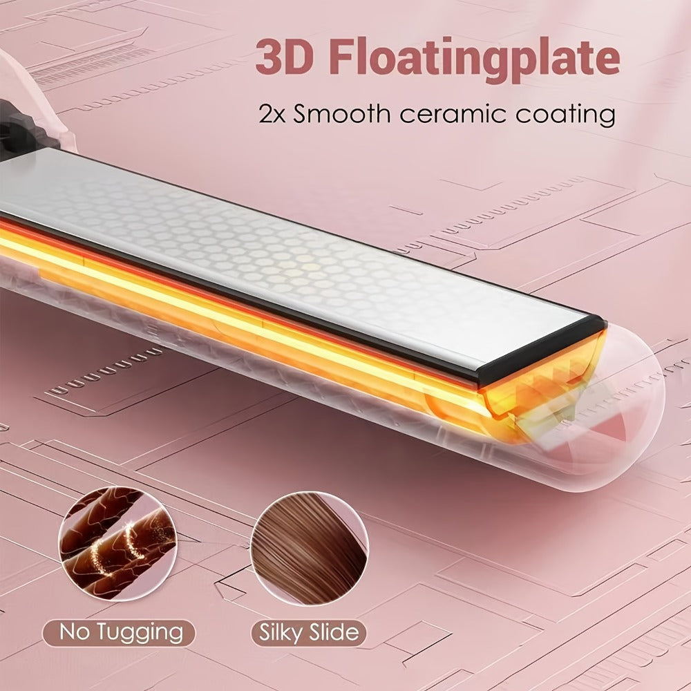 Two-in-One Airflow Hair Styler with Curved Plates, Five Temperature Settings and Pink or Black Finish — image 9