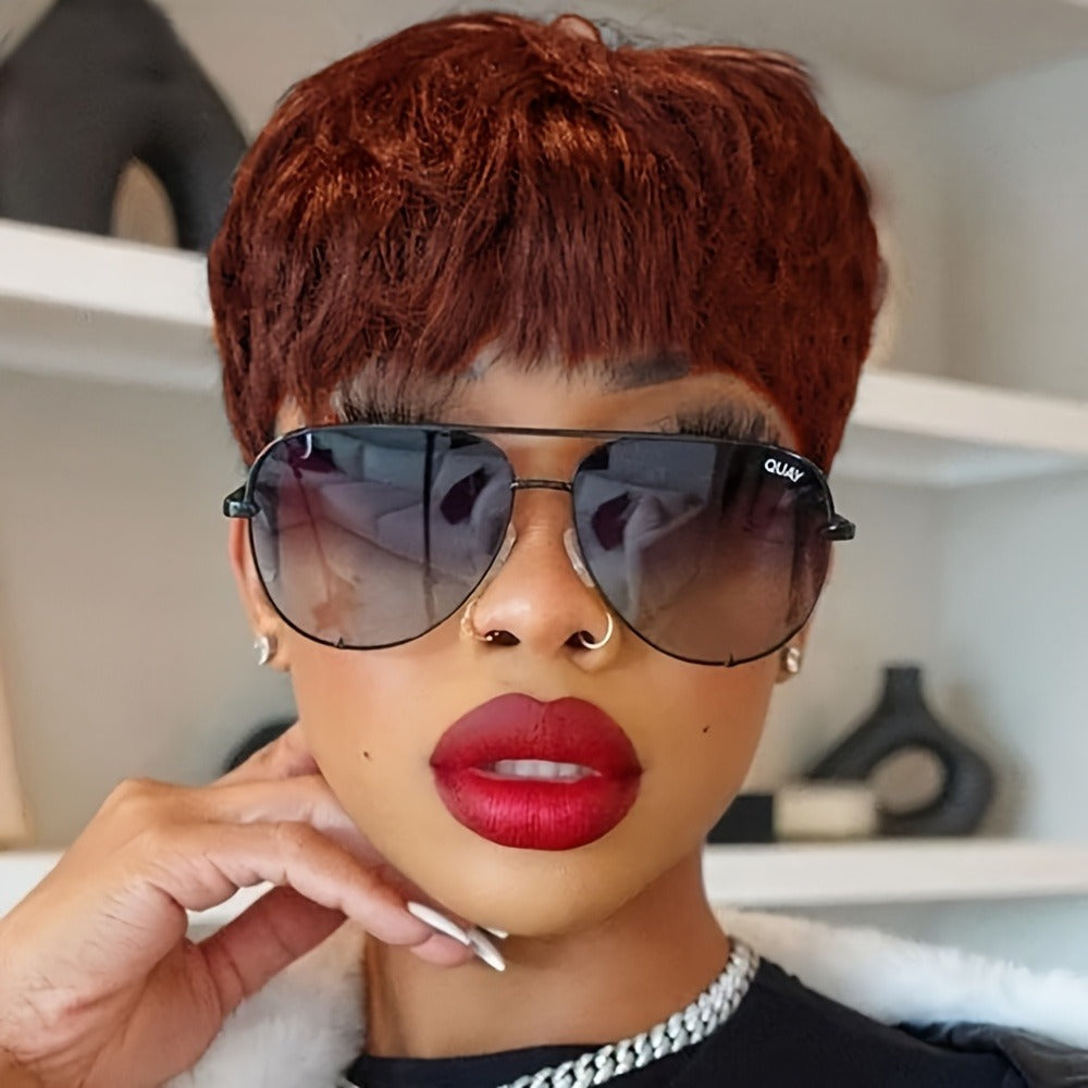 Synthetic Wig 4-Inch Wavy Pixie with Bangs in Eight Color Codes for Costume Styling with Item-Specific Color, Length, Texture