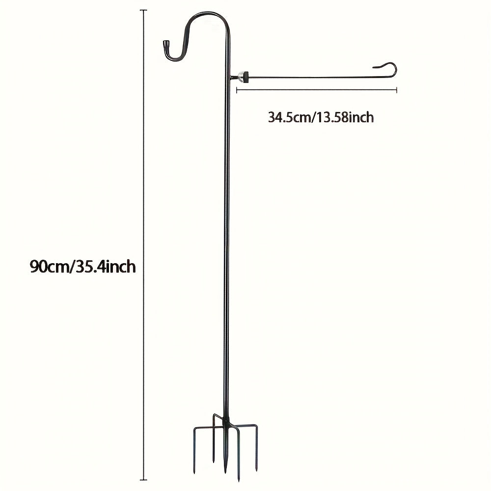 Garden Flag Holder | Heavy Duty Shepherd Hook Adjustable Rust Resistant — image 3