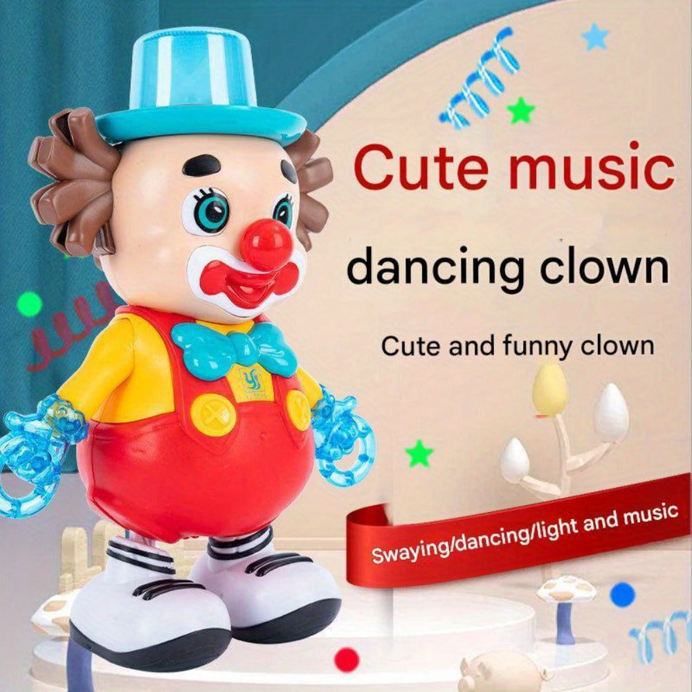 Dancing Clown Toy Doll with Light & Music, Swinging Fidget Toy for Kids Boys & Girls, Funny Weird Halloween Decoration — imag