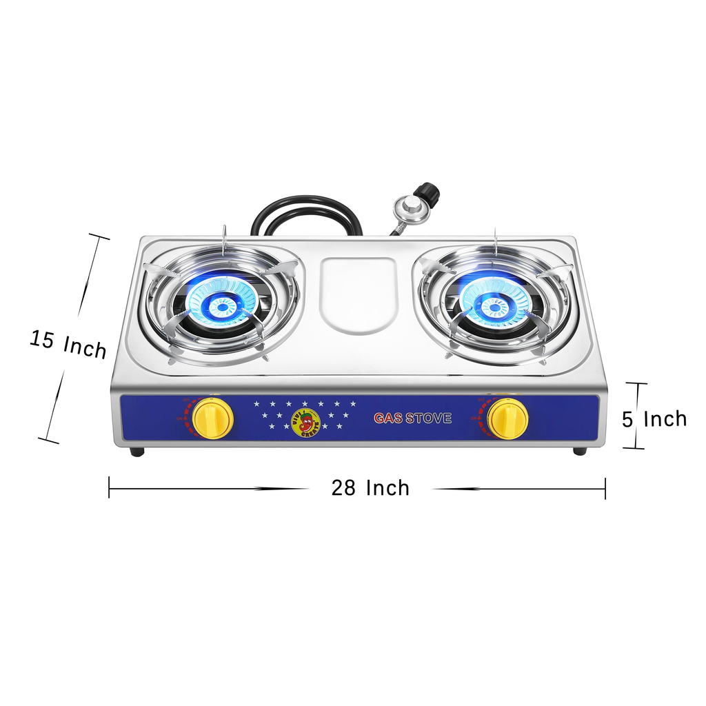 Tabletop Propane Stove VIVICREATE 4000 BTU, Portable Outdoor Cooking Stove with 4/2/1 Adjustable Settings — image 3