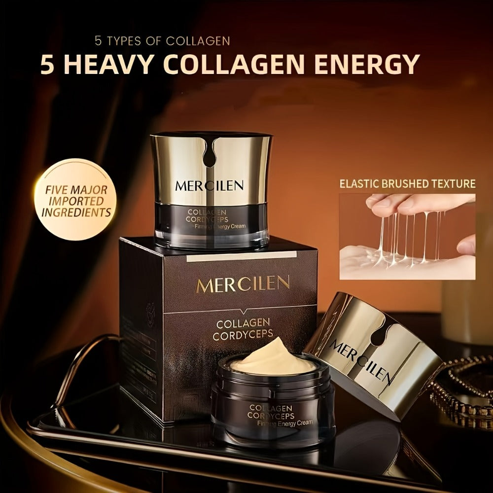 Face Cream Cordyceps Collagen 50g Formula with Squalane, Glycerin and Alcohol-Free Bottle Format — image 4
