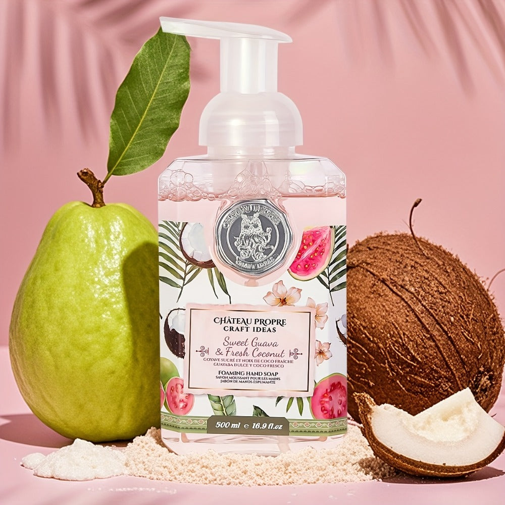 Moisturizing Foaming Hand Soap 500ml with Coconut Oil – Cruelty-Free Foam Soap for Bathroom & Kitchen | 8 Fresh Scents: Vanil