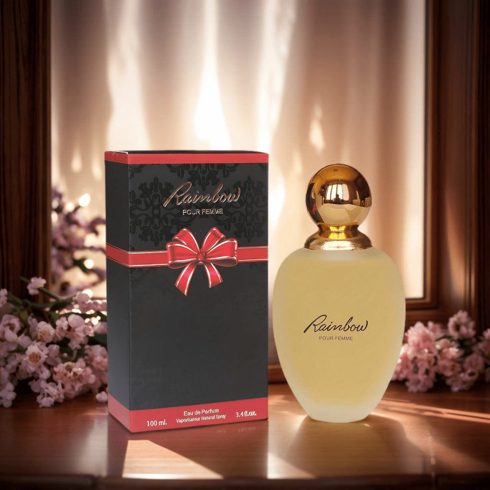 Lady Rainbow Eau de Parfum Spray, 100 ml Frosted Bottle with Gold-Tone Cap and Matching Red Box — image 4