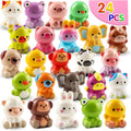 Cute Animal Toys 24 Pcs, Mini Kawaii Animal Squeeze Toys for Kids Birthday Party Favors, Classroom Prizes — image 7