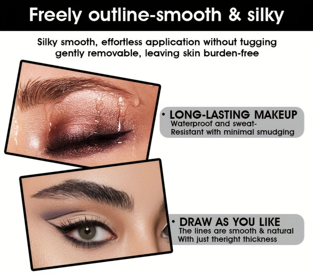 Six-Color Twist-Up Cream Liner Set for Makeup in Brown, Black and Red-Brown Shades with 3g Sticks — image 20