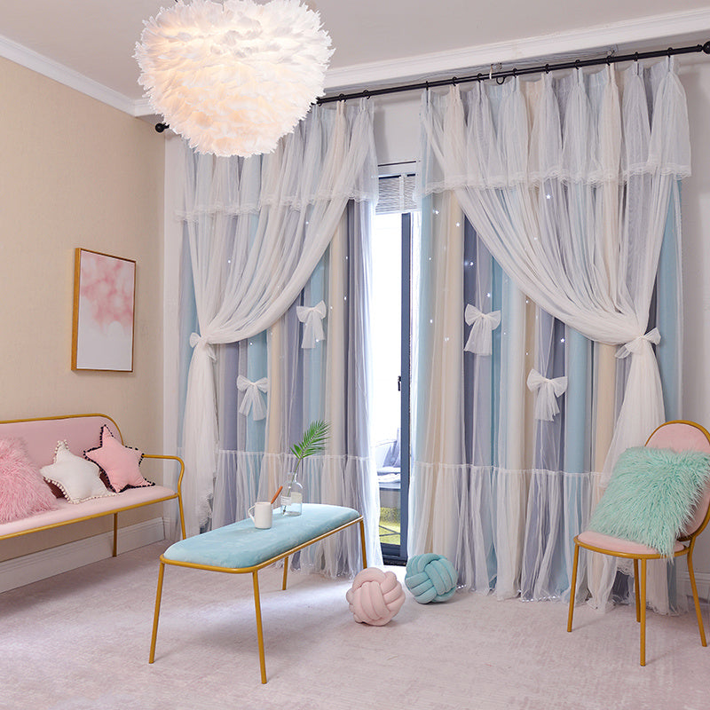 Nordic Star Blackout Curtains - Princess Bedroom Curtains