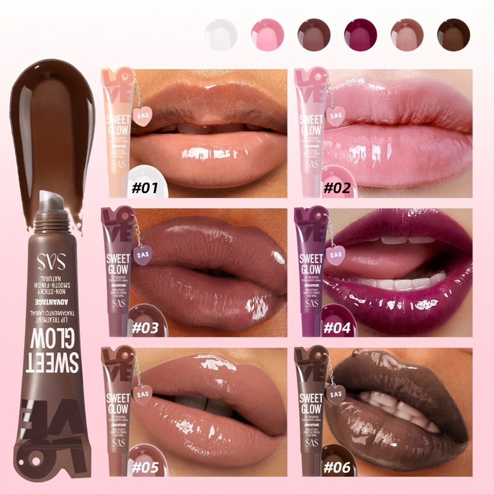 SAS Heart-Pendant Lip Gloss with 15ml Net Content, Squeeze-Tube Format and Six Numbered Shades — image 12
