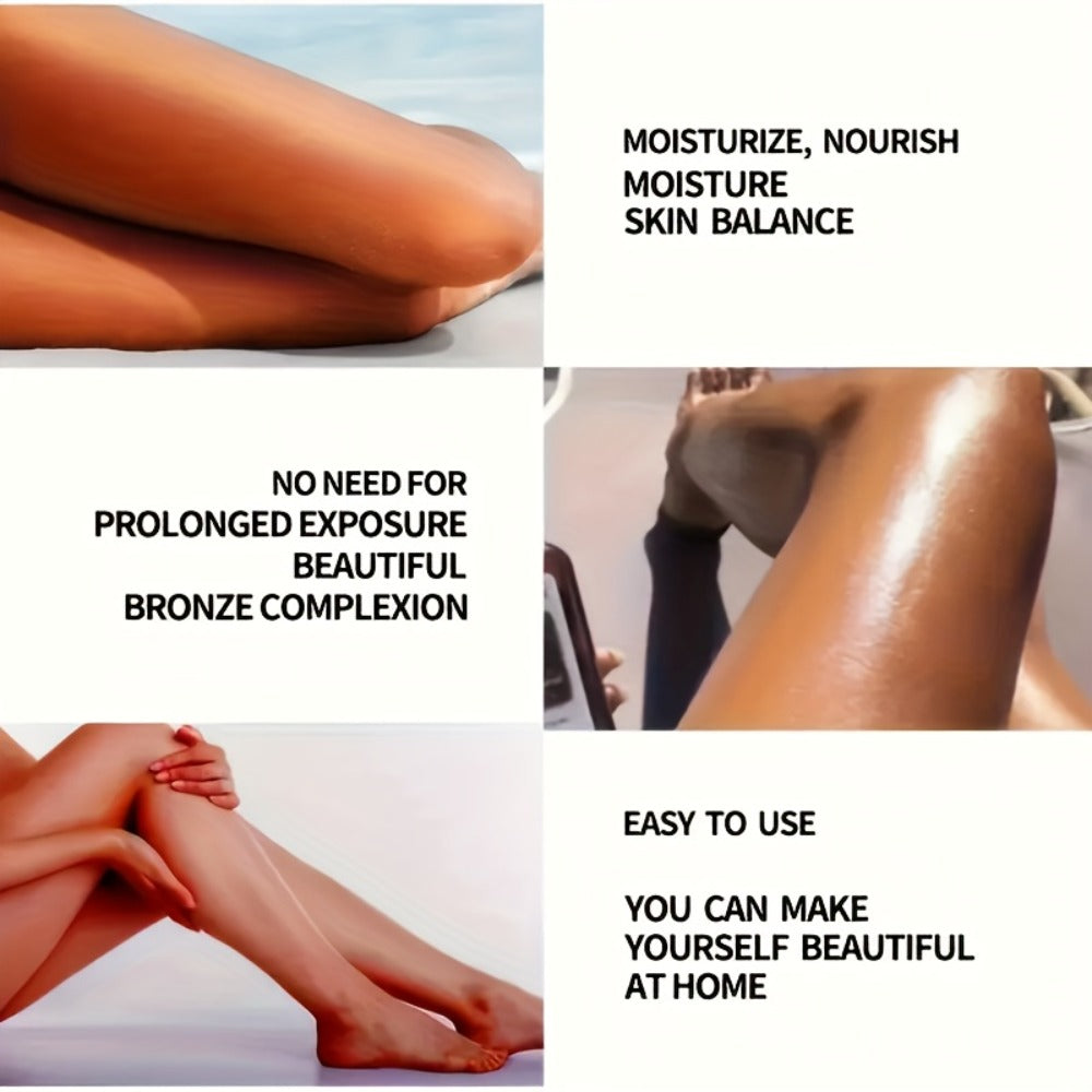 Black Flip-Cap Self-Tanning Lotion 200ml with Coconut and Glycerin Labeling for Body Application — image 10