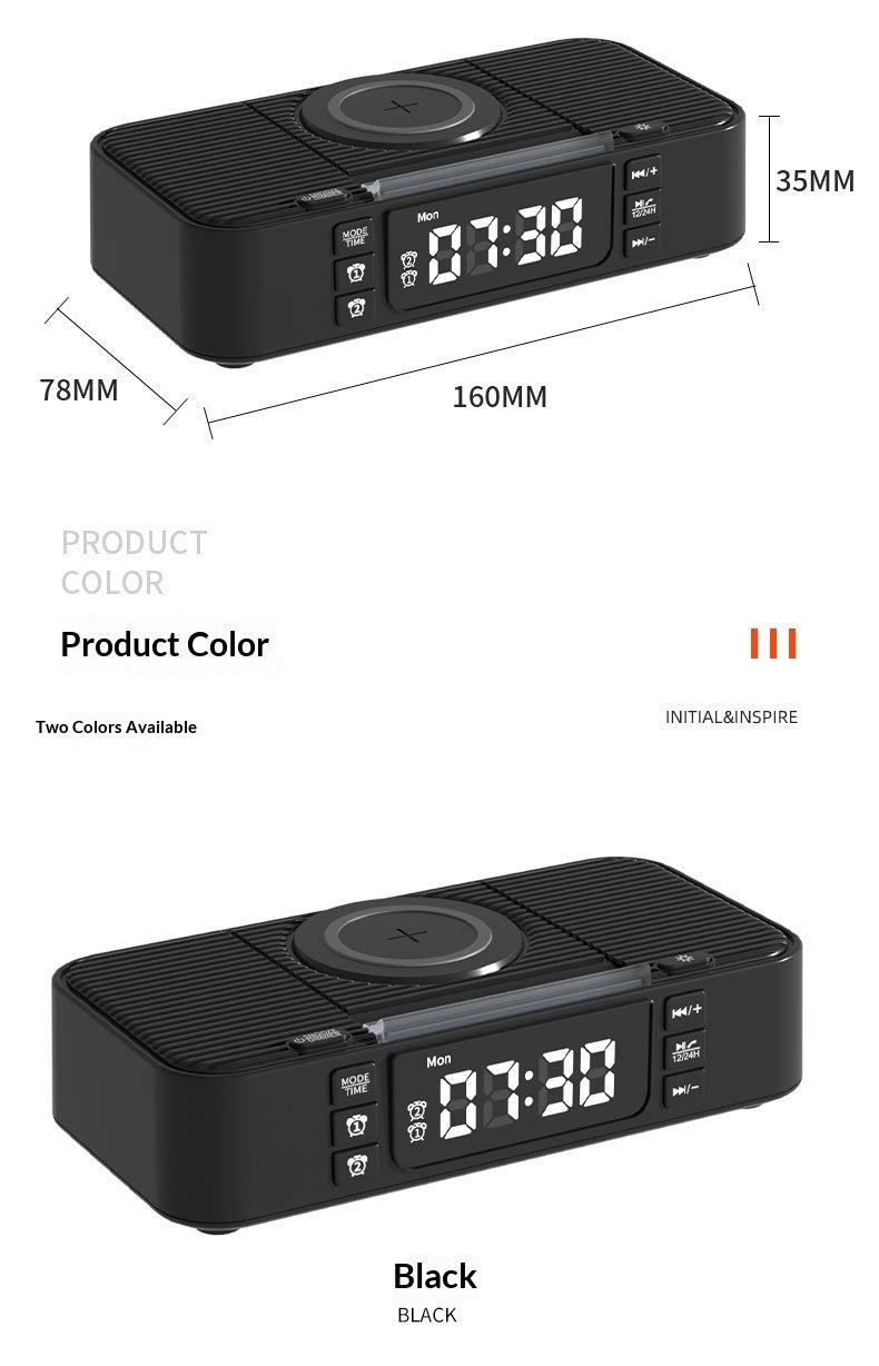 New Wireless Charging Ambient Night Light With Dual Bluetooth Speakers