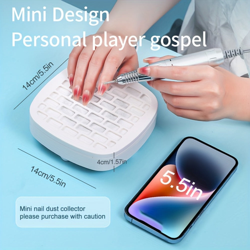 Nail Dust Collector Mini USB Electric Vacuum Cleaner with 10 Filter Pads & Strong Suction, Portable Nail — image 12