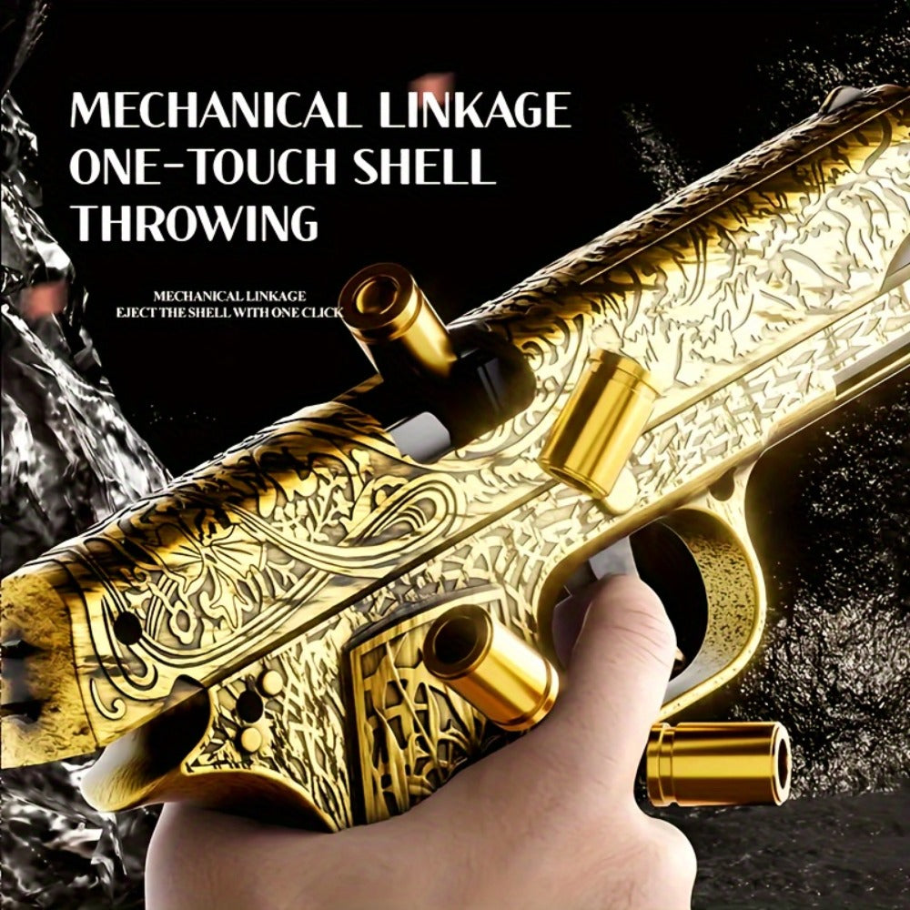 Bullet Toy Gun Pistol with 120 Bullets 12 Shells & 2 Magazines, Hollow Hanging Foam Blaster for Kids Boys Girls Ages 6+ — ima
