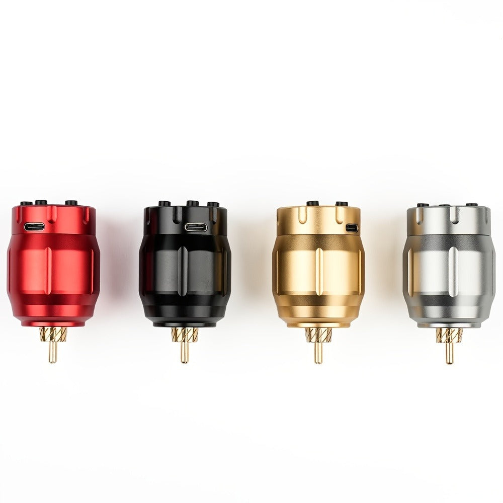 MC-W1 Rechargeable RCA Tattoo Power Supply with LED Display in Golden, Black, Red or Silvery — image 14