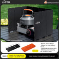 Camp Stove Windscreen, Folding Windshield Gas Stove Camping Outdoor for Bedside Audio, Alarms and Room Entertainment — image 