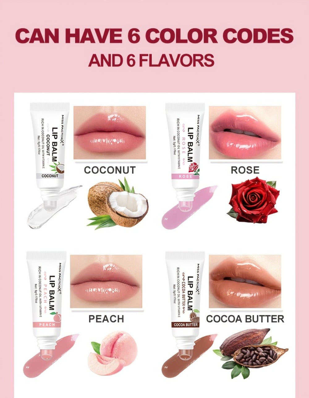 30-Piece Lip Gloss Gift Box Set, 6 Glossy Shades Waterproof Anti-Transfer Liquid Lipstick, High-Shine Lip Color for Women — i
