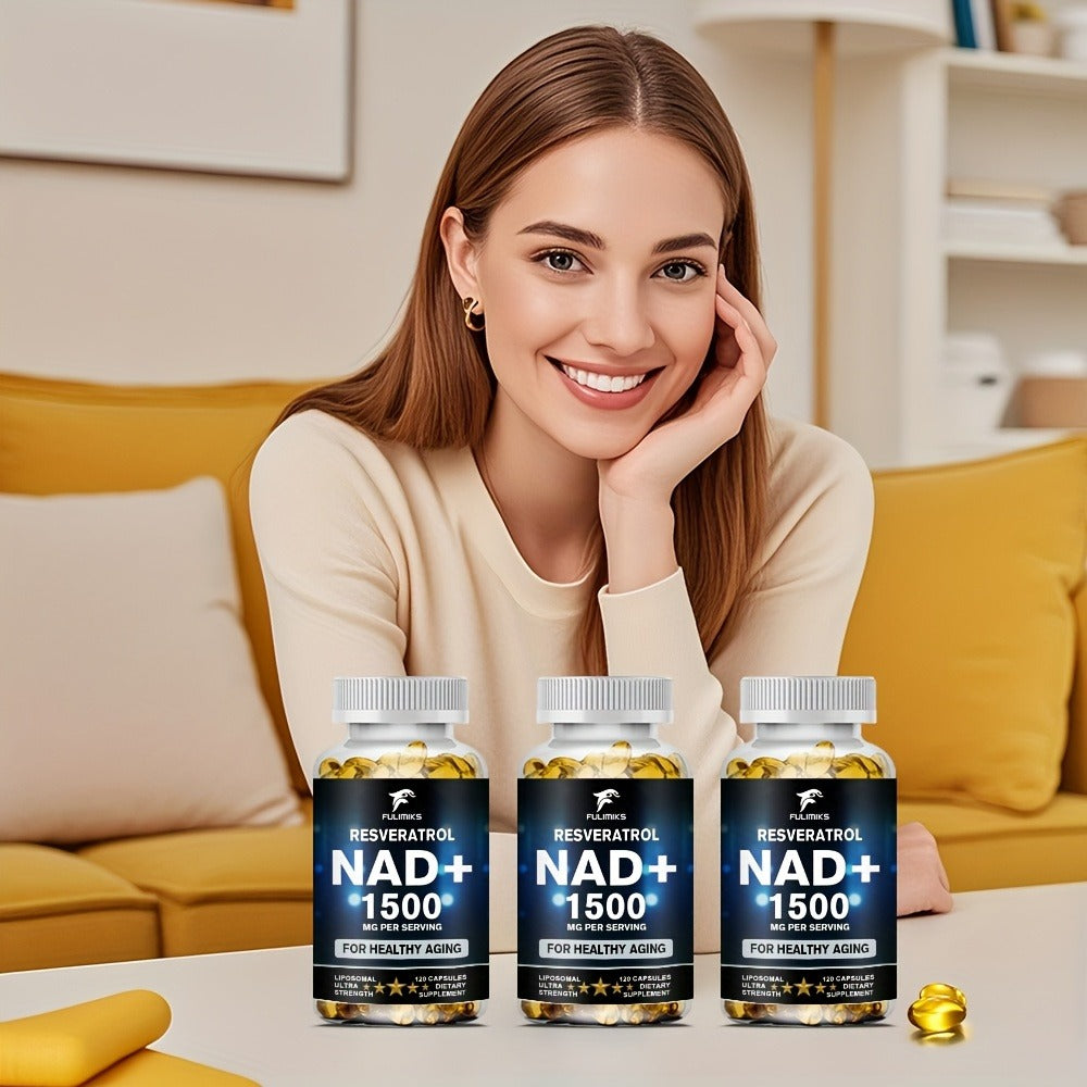 NAD+ Supplement Capsules with Resveratrol, Cellular Energy, & Daily Vitality Support for Women & Men — image 6