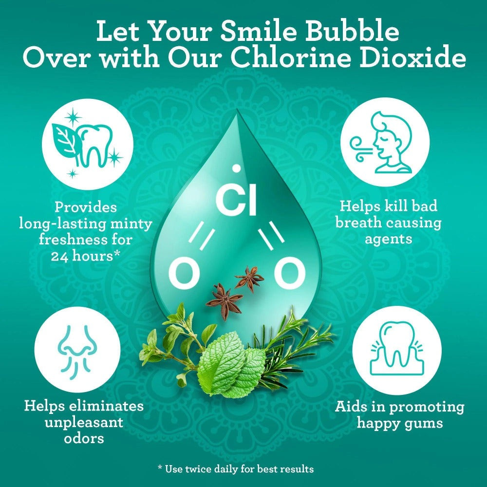 GuruNanda Alcohol Free Mouthwash 2 Pack 16 oz Each Fluoride Free Oral Rinse with 8 Essential Oils Sodium — image 2