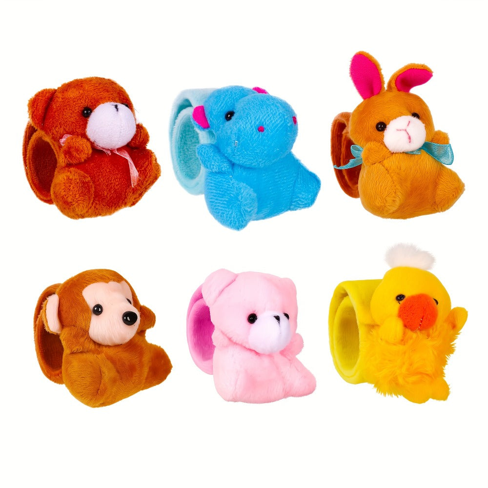 Plush Animal Slap Bracelet Assortments in 6-, 10-, 15- or 30-Piece Checkout Packs for Party Favors — image 12