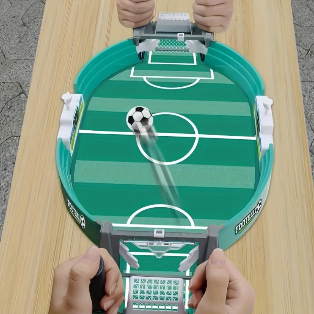 Table Football Game for Kids & Adults, 2-Player Tabletop Soccer Duel Board Game, Family Fun Indoor Game Night Gift for Boys G
