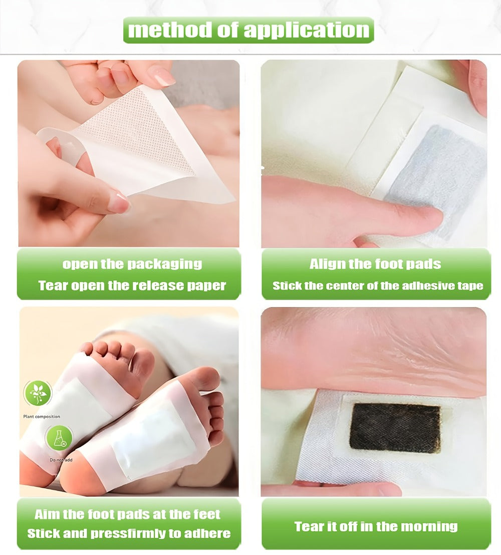 Detox Foot Patches with Bamboo Vinegar Ginger & Lavender – Natural Plant Formula Deep Cleansing Overnight Foot Pads — image 2