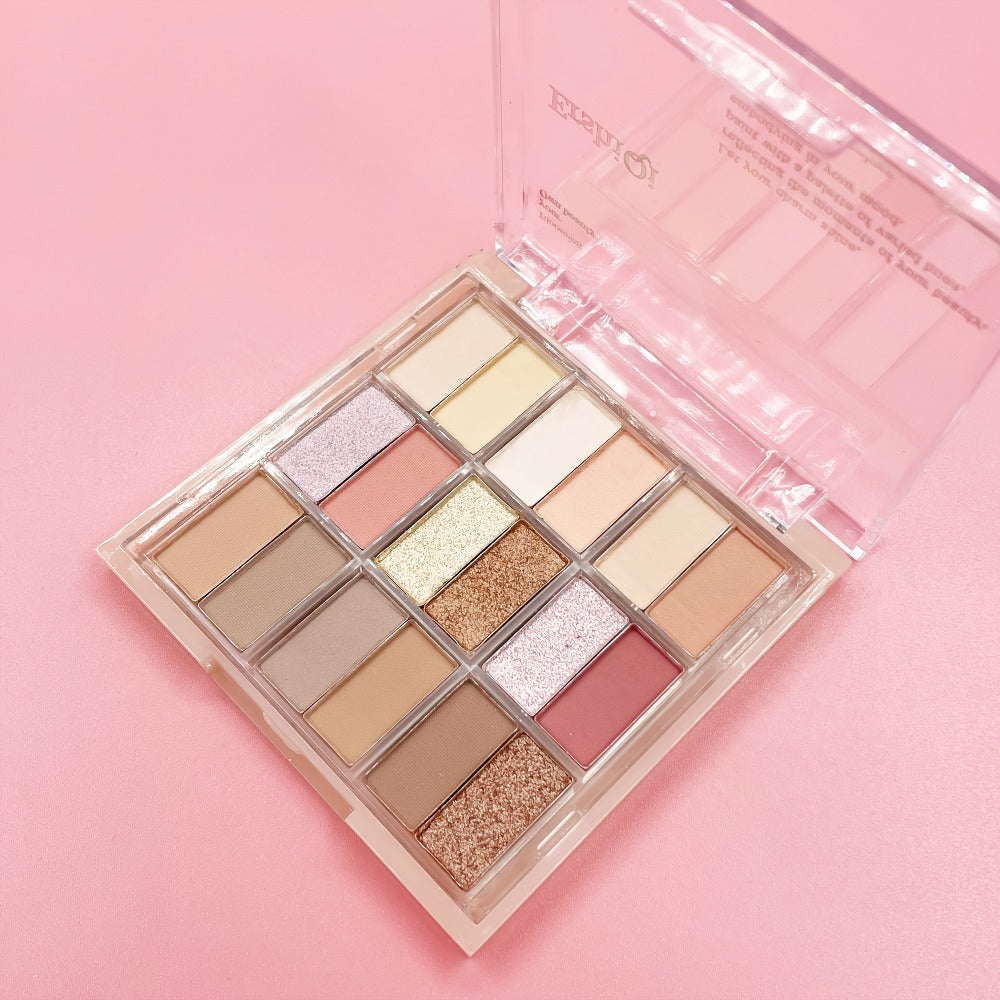 30-Piece Pink Makeup Set with 18-Color Eyeshadow Palette, Four-Color Face Palette, Lip Products and Makeup Brushes — image 2