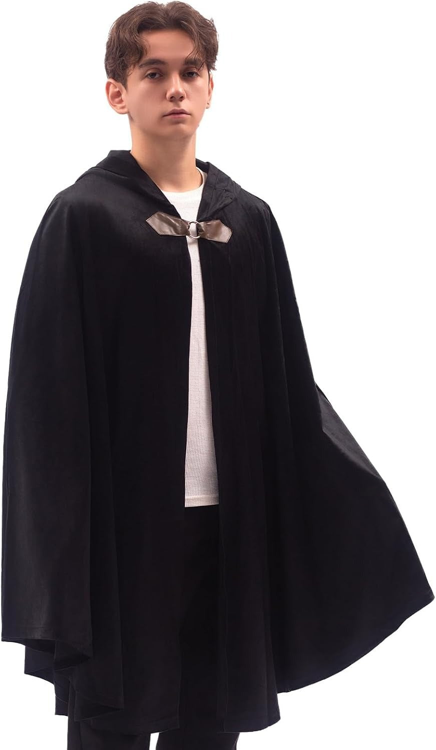 Men's Velvet Cloak With Hood