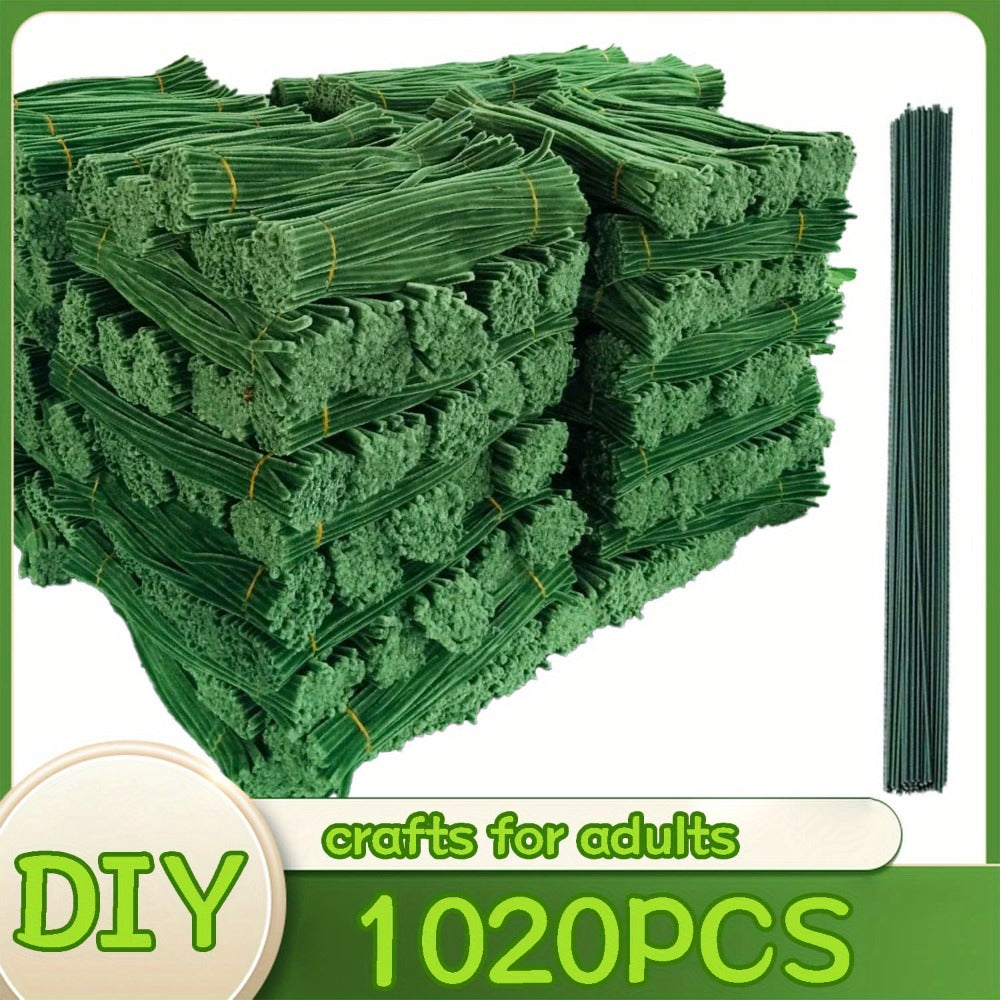 Pipe Cleaners 1020pcs Chenille Stems 20 Colors, Upgraded Thick Fuzzy Sticks with Patterned Rods for Kids Adults Teachers — im