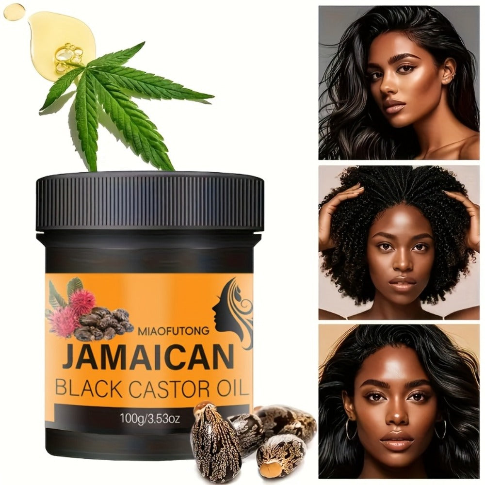 Black Castor Oil Hair Milk 5pcs, 100% Jamaica Pure Cold-Pressed Castor Oil Leave-In for Curly, Coily & Textured Hair — image 