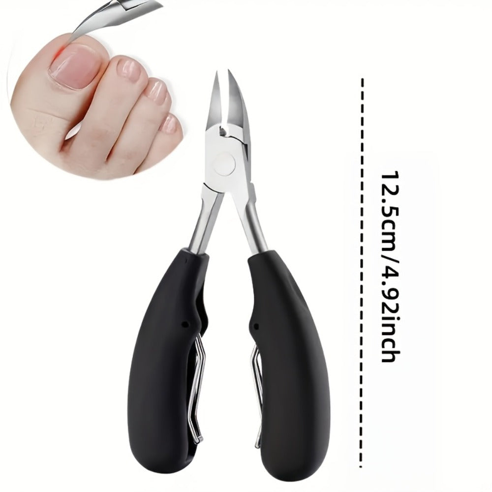 Nail Scissors Set 4pcs for Elderly & Seniors – Extended Handle Curved Blade Anti-Splash Manicure Pedicure Kit — image 7