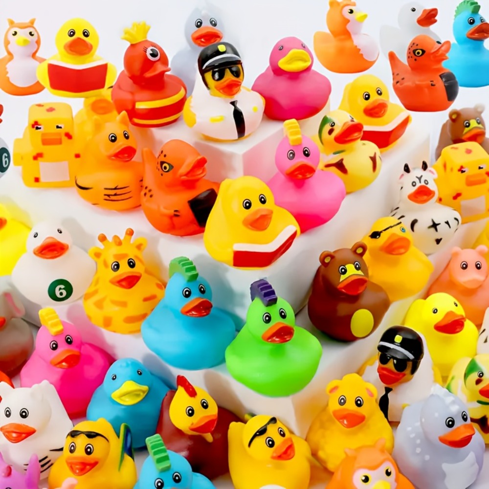 Mini Rubber Ducks Bulk Set, 2" Floating Bath Toy Variety for Kids, Cute Assorted Ducks for Bath Time — image 11